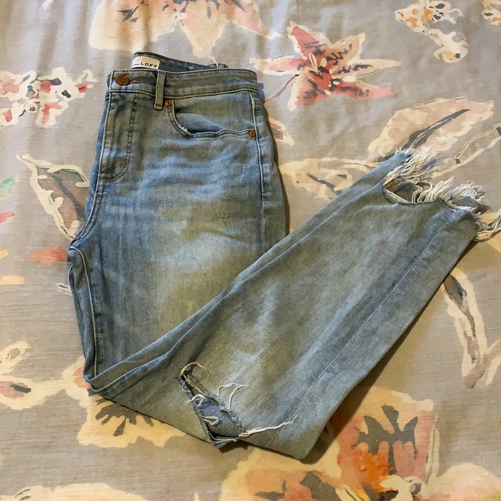 Loft Curvy High-Waist Skinny